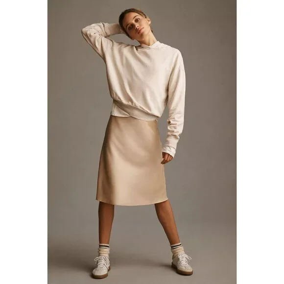 Sunday In Brooklyn Pearl Satin Skirt - Picture 3 of 6